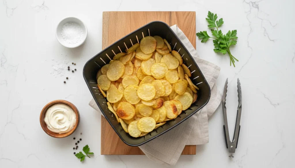 Batata chips na air fryer – Destaque