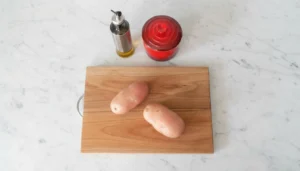 Batata chips na air fryer – Passo 1