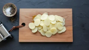 Batata chips na air fryer – Passo 2