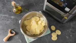 Batata chips na air fryer – Passo 5