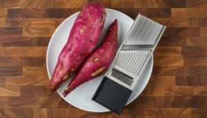 Batata-doce frita – Passo 1