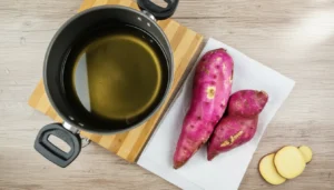 Batata-doce frita – Passo 2