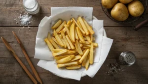 Batata frita crocante e sequinha – Passo 10