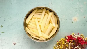 Batata frita crocante e sequinha – Passo 5