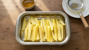 Batata frita crocante e sequinha – Passo 8