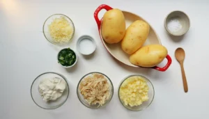 Batata rústica recheada na airfryer – Passo 1
