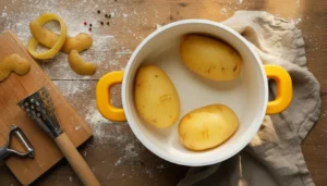 Batata rústica recheada na airfryer – Passo 2