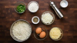 Bolinho de arroz assado na air fryer – Passo 1