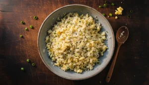 Bolinho de arroz assado na air fryer – Passo 3