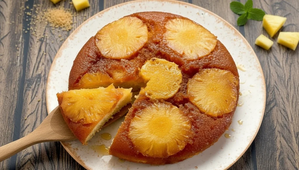 Bolo de abacaxi caramelizado – Destaque