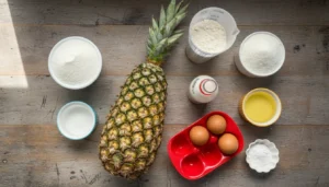 Bolo de abacaxi caramelizado – Passo 1