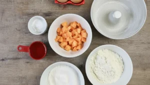 Bolo de cenoura simples na air fryer – Passo 1