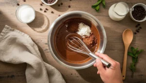 Bolo de chocolate crocante (crunch cake) – Passo 3