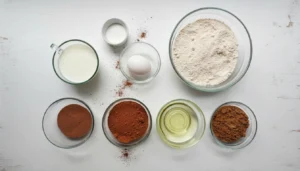 Bolo de chocolate fit na air fryer – Passo 1