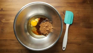 Bolo de chocolate fit na air fryer – Passo 2