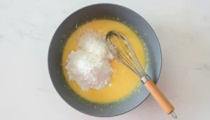 Bolo de fubá com coco simples – Passo 5