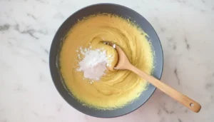 Bolo de fubá com coco simples – Passo 6