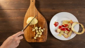 Bolo de maçã na air fryer – Passo 2