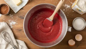 Bolo red velvet na airfryer – Passo 4