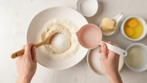 Bolo simples na air fryer – Passo 1