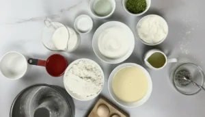 Bolo verde de limão – Passo 1