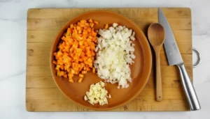 Bolonhesa de lentilha – Passo 3