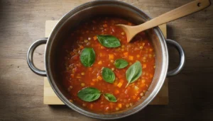 Bolonhesa de lentilha – Passo 5