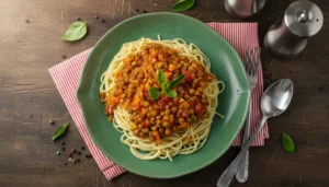 Bolonhesa de lentilha – Passo 6