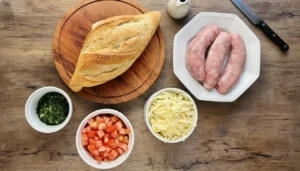 Bruschetta de linguiça – Passo 1