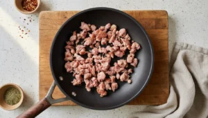 Bruschetta de linguiça – Passo 3
