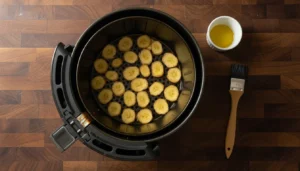 Chips de banana na air fryer – Passo 4