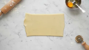 Cigarrete de presunto e queijo – Passo 6