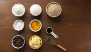 Cookies de aveia com gotas de chocolate – Passo 1