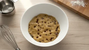 Cookies de aveia com gotas de chocolate – Passo 3