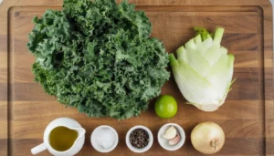 Couve kale refogada – Passo 1