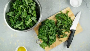 Couve kale refogada – Passo 3