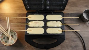 Crepe no palito – Passo 6