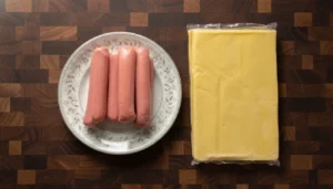 Enroladinho de salsicha com massa de pastel – Passo 1