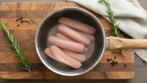 Enroladinho de salsicha com massa de pastel – Passo 2