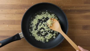 Ervilha-torta refogada – Passo 4