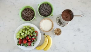 Fondue de chocolate – Passo 1