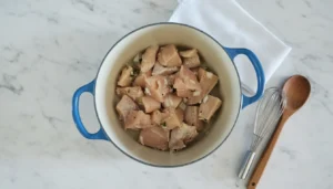 Frango ensopado com batatas – Passo 3