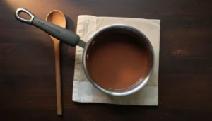 Ganache de chocolate em pó – Passo 2