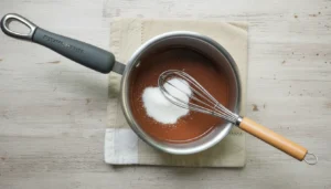 Ganache de chocolate em pó – Passo 3