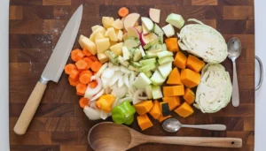 Legumes na airfryer – Passo 2