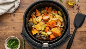 Legumes na airfryer – Passo 4