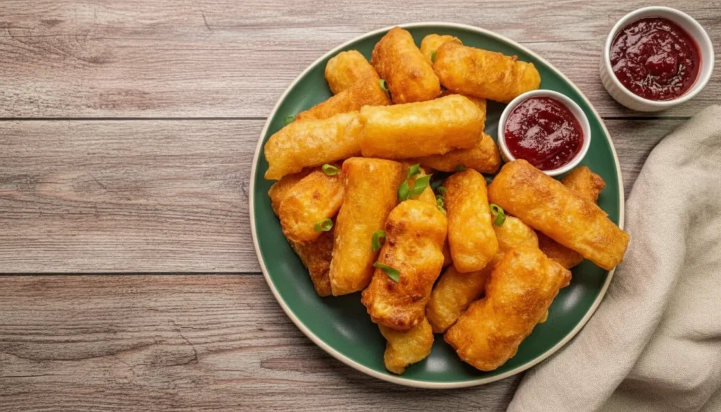 Mandioca com queijo na air fryer – Destaque