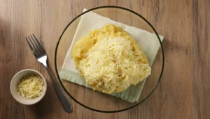 Mandioca com queijo na air fryer – Passo 4