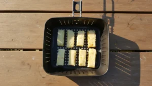 Mandioca com queijo na air fryer – Passo 7