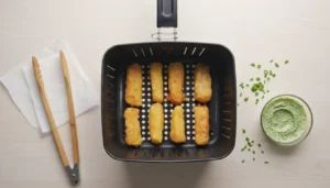 Mandioca com queijo na air fryer – Passo 8
